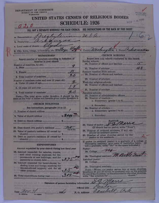 Scan of Presbyterian Church in the United States of America: 7292