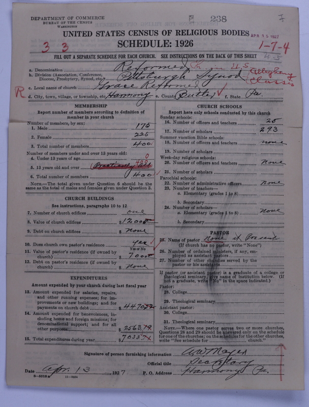 Scan of Reformed Church in the United States: 238