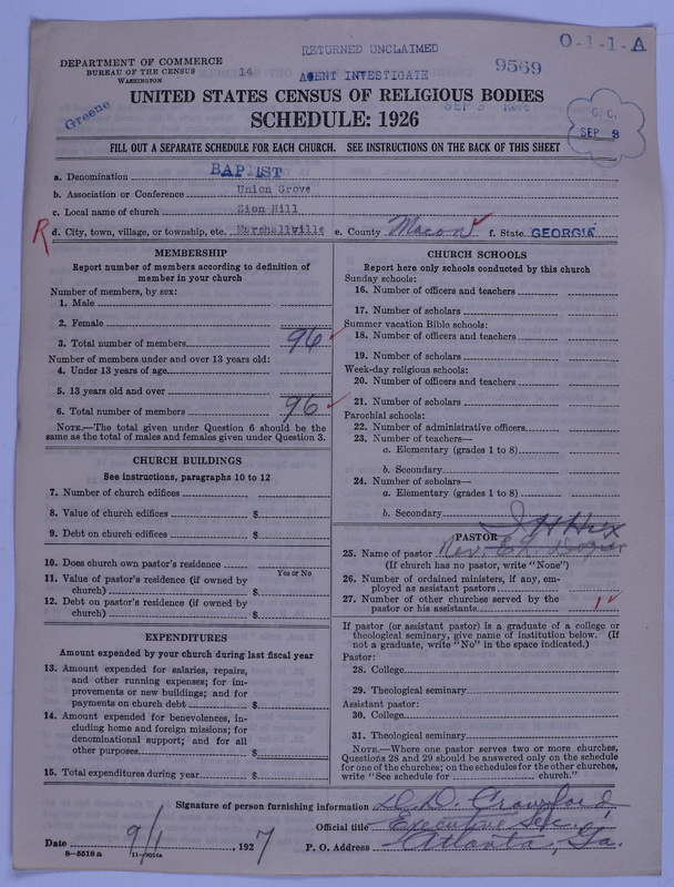 Scan of Negro Baptists: 9569