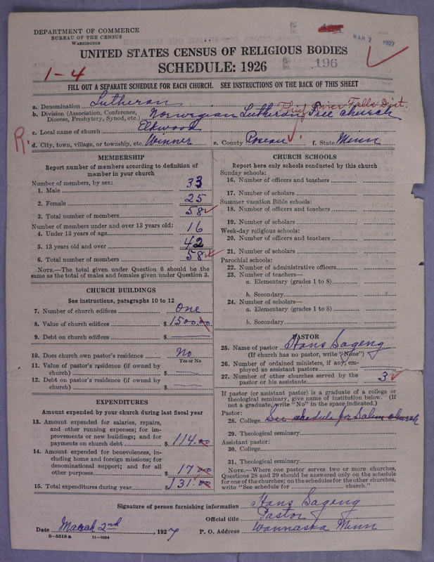 Scan of Lutheran Free Church: 196