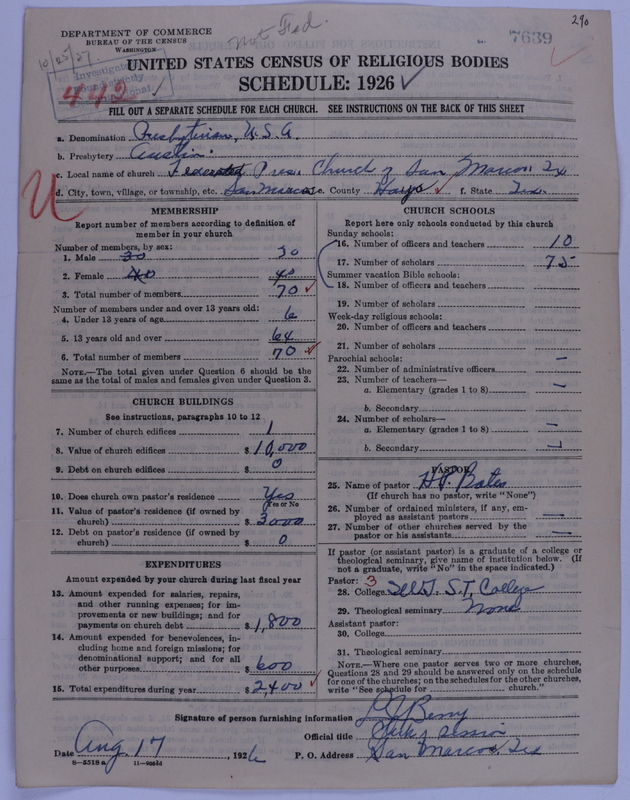 Scan of Presbyterian Church in the United States of America: 7639