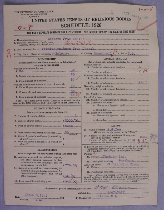 Scan of Lutheran Free Church: 270