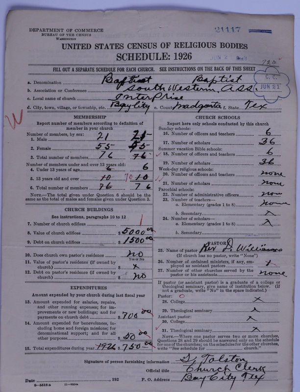 Scan of Negro Baptists: 21117