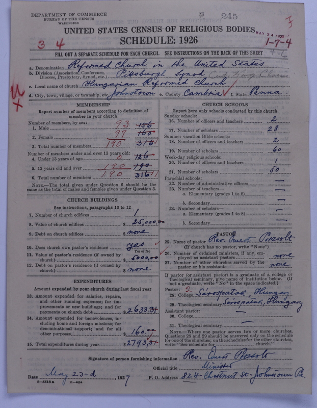 Scan of Reformed Church in the United States: 245