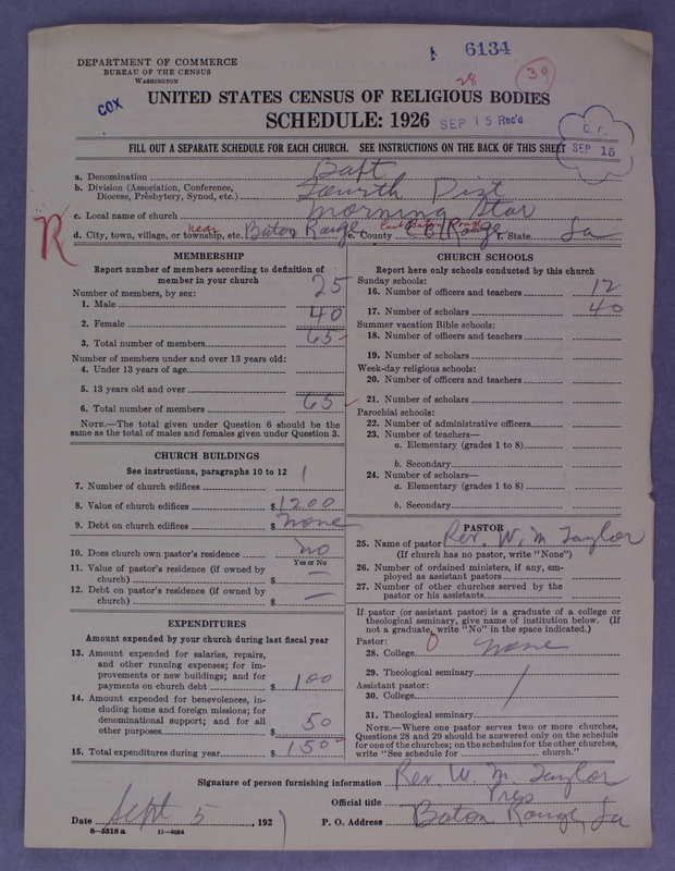 Scan of Negro Baptists: 6134