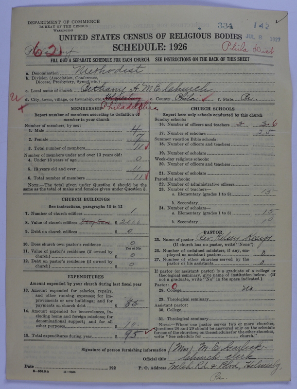 Scan of African Methodist Episcopal Church: 334