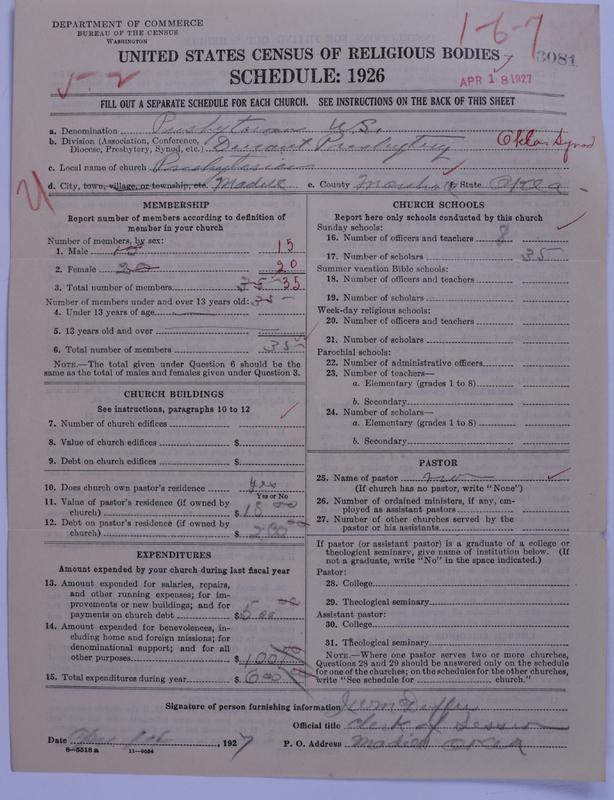 Scan of Presbyterian Church in the United States: 3081