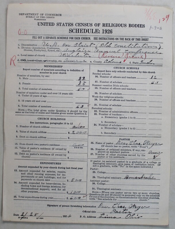 Scan of Church of the United Brethren in Christ (Old Constitution): 129