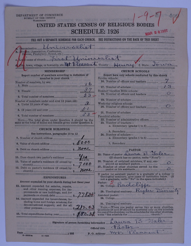 Scan of Universalist Church: 409
