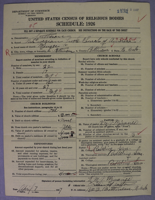 Scan of Norwegian Lutheran Church of America: 1433