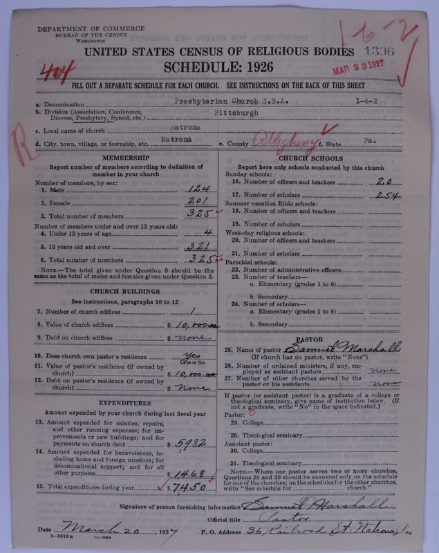 Scan of Presbyterian Church in the United States of America: 1396