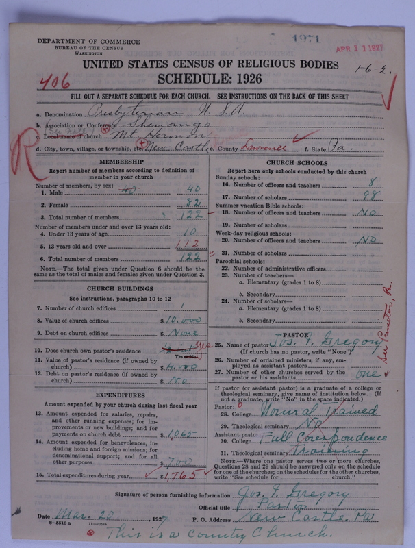 Scan of Presbyterian Church in the United States of America: 1971
