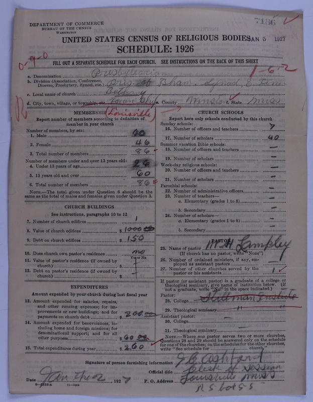 Scan of Presbyterian Church in the United States of America: 7186
