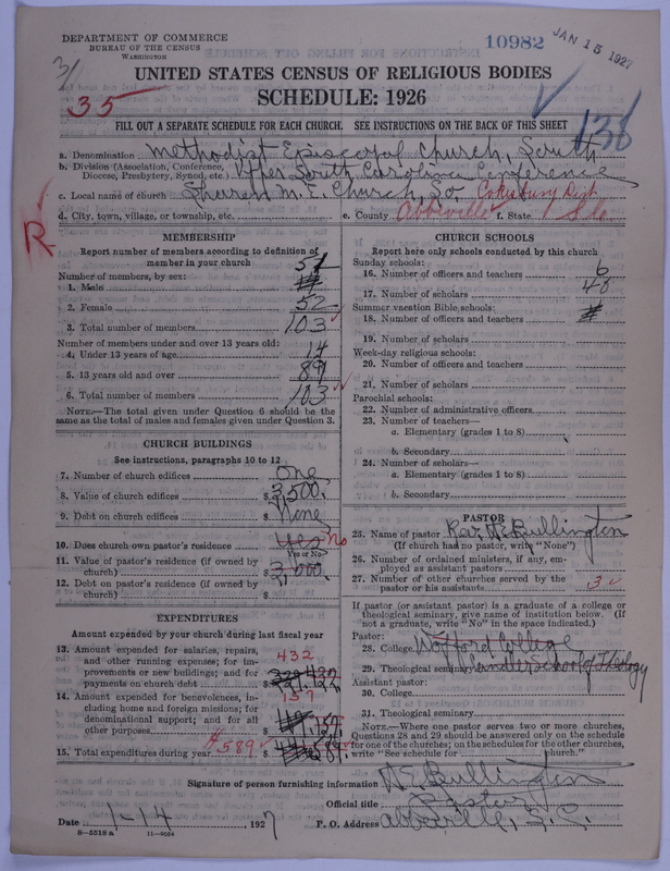 Scan of Methodist Episcopal Church, South: 10982