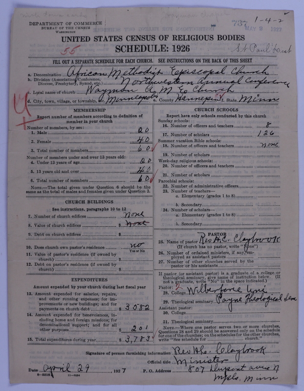 Scan of African Methodist Episcopal Church: 737