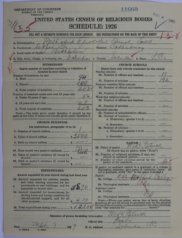 Scan of Methodist Episcopal Church, South: 11660