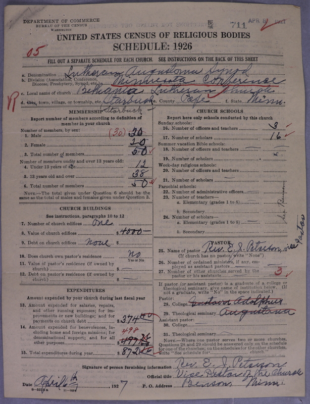 Scan of Evangelical Lutheran Augustana Synod of North America: 711