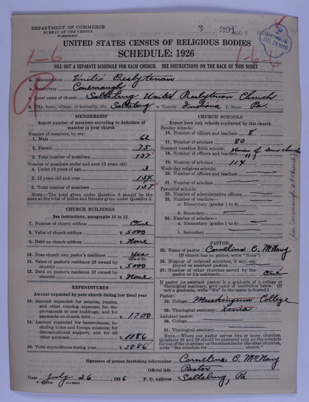 Scan of United Presbyterian Church of North America: 291