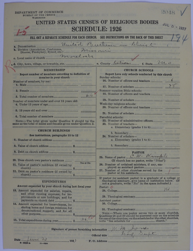 Scan of Church of the United Brethren in Christ: 2048