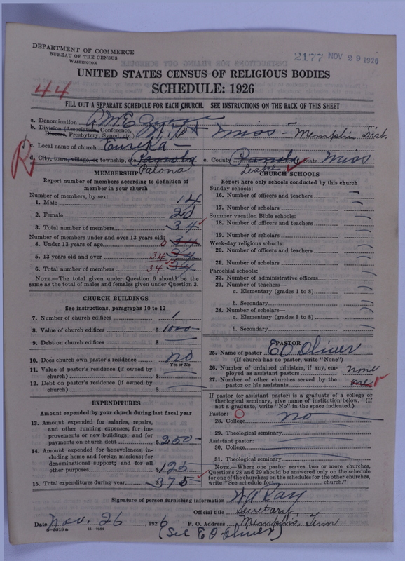 Scan of African Methodist Episcopal Zion Church: 2177