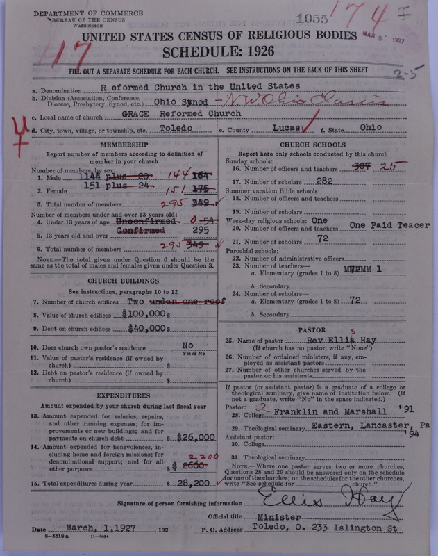 Scan of Reformed Church in the United States: 1055