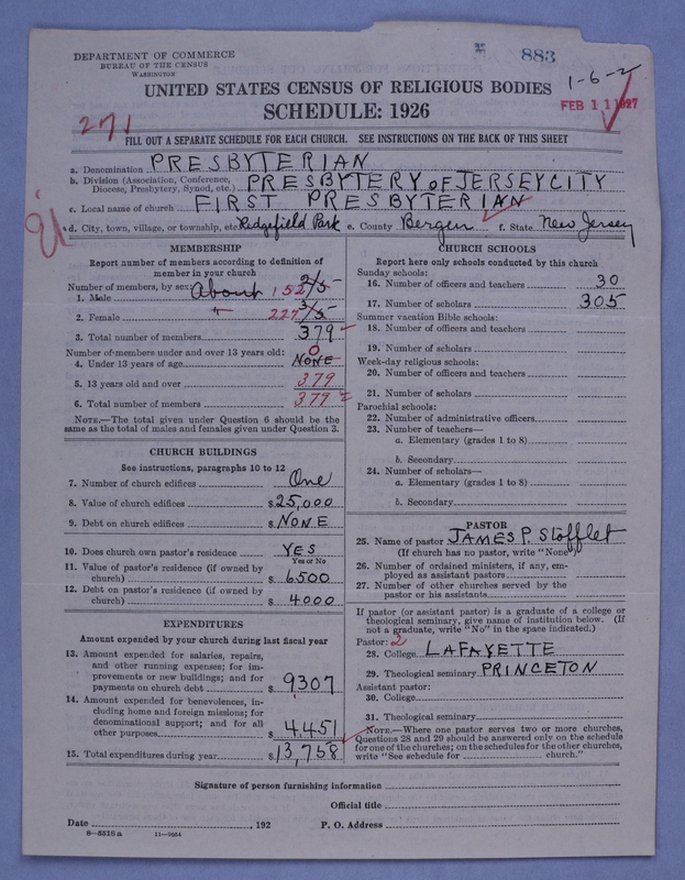 Scan of Presbyterian Church in the United States of America: 883