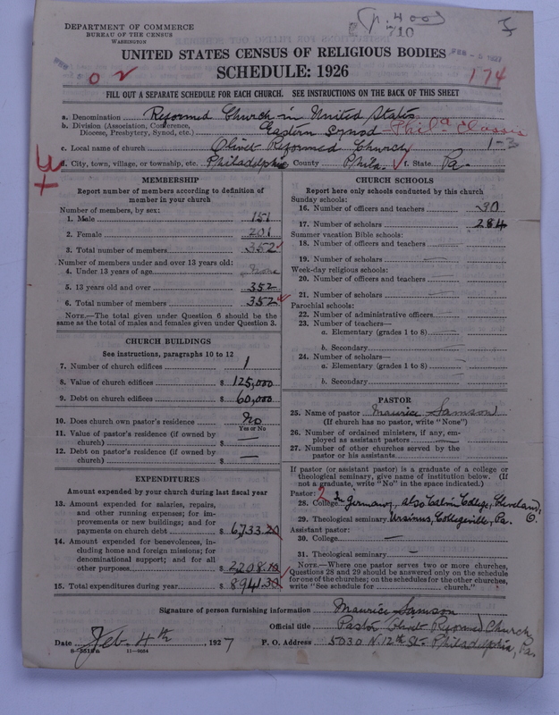 Scan of Reformed Church in the United States: 710
