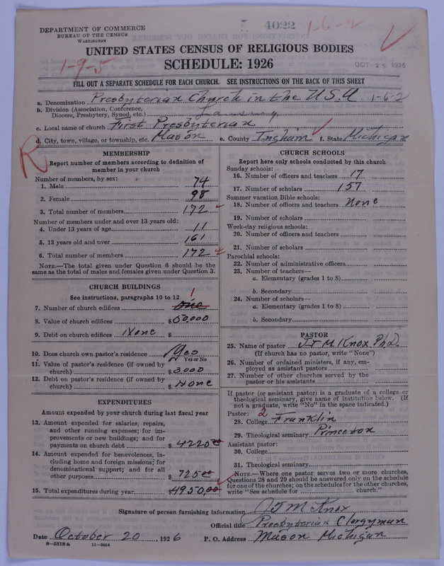 Scan of Presbyterian Church in the United States of America: 4022