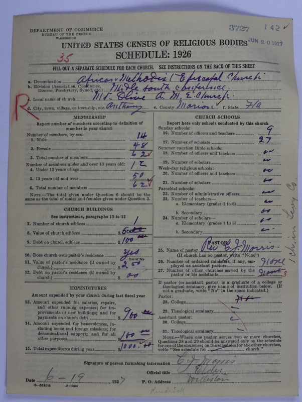 Scan of African Methodist Episcopal Church: 3727