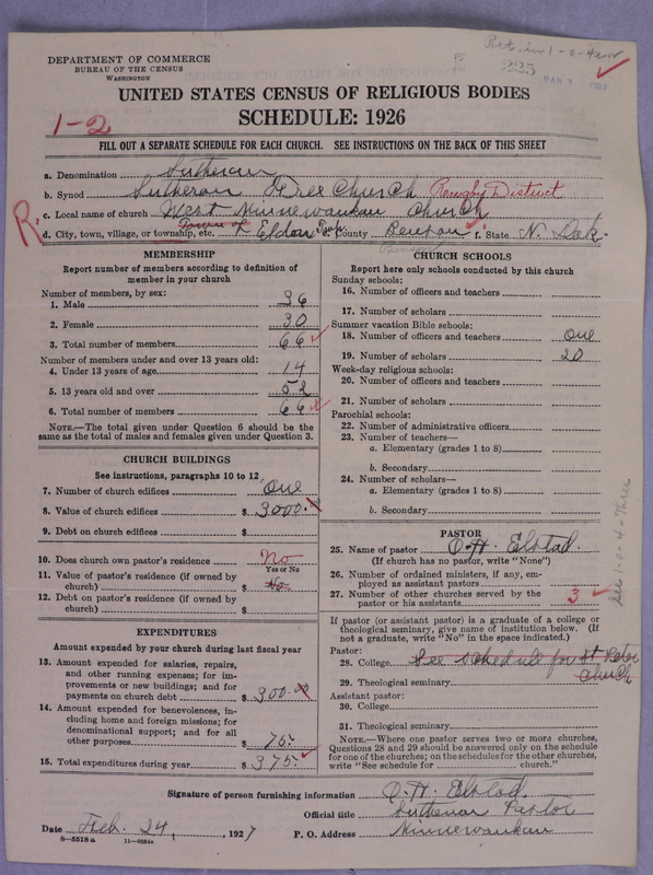 Scan of Lutheran Free Church: 225