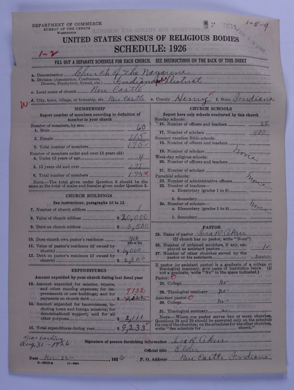 Scan of Church of the Nazarene: 231