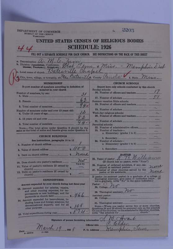 Scan of African Methodist Episcopal Zion Church: 2203