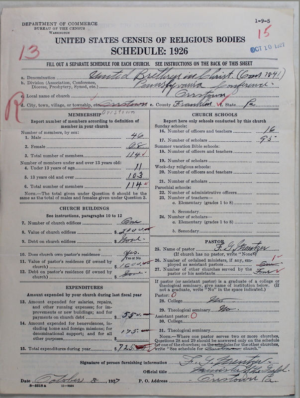 Scan of Church of the United Brethren in Christ (Old Constitution): 15