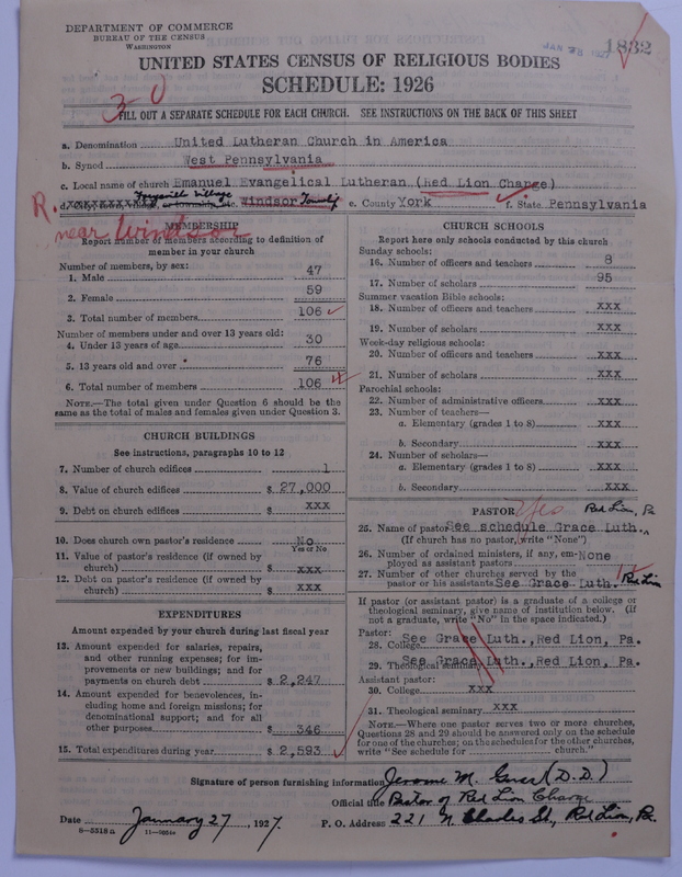 Scan of United Lutheran Church in America: 1832