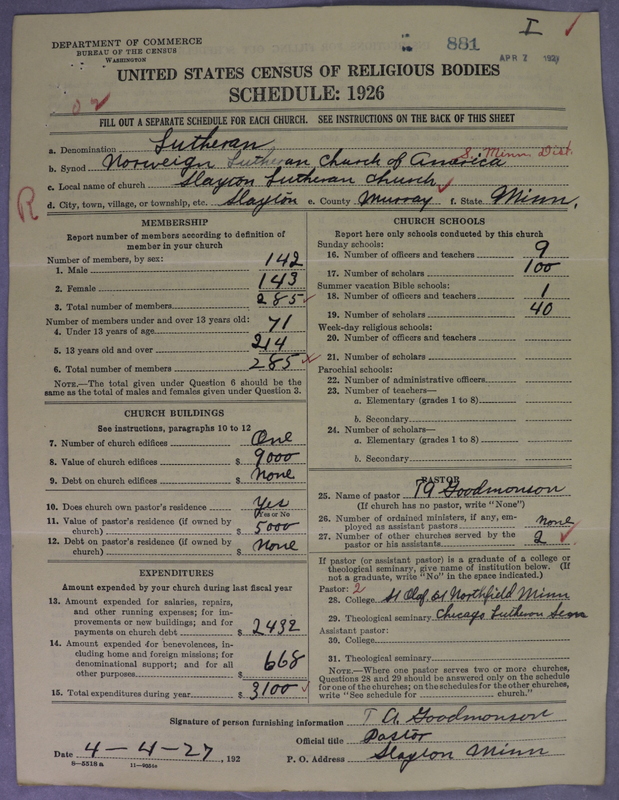 Scan of Norwegian Lutheran Church of America: 881