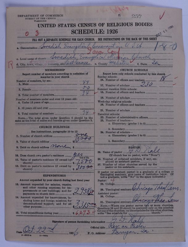 Scan of Swedish Evangelical Mission Covenant of America: 257
