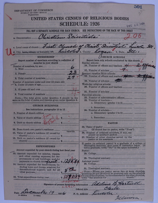 Scan of Church of Christ, Scientist: 501
