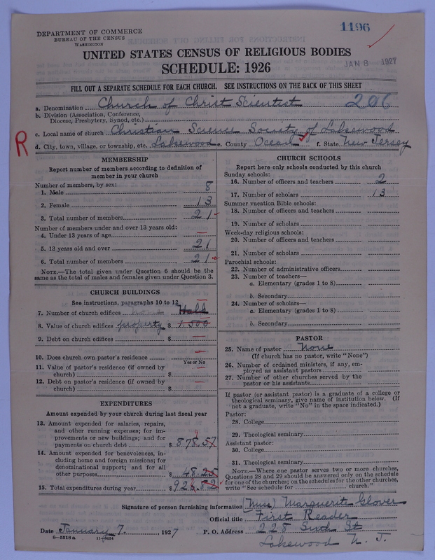 Scan of Church of Christ, Scientist: 1196