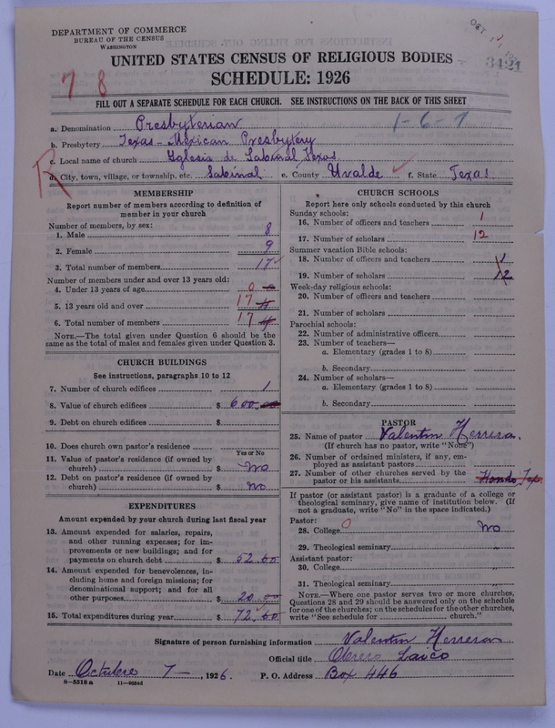 Scan of Presbyterian Church in the United States: 3421