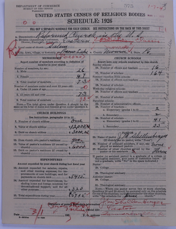 Scan of Reformed Church in the United States: 575