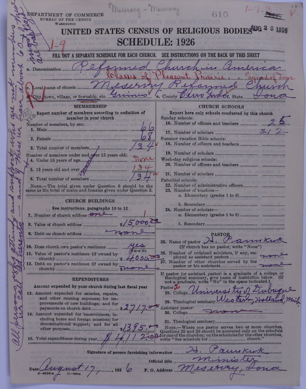 Scan of Reformed Church in America: 610