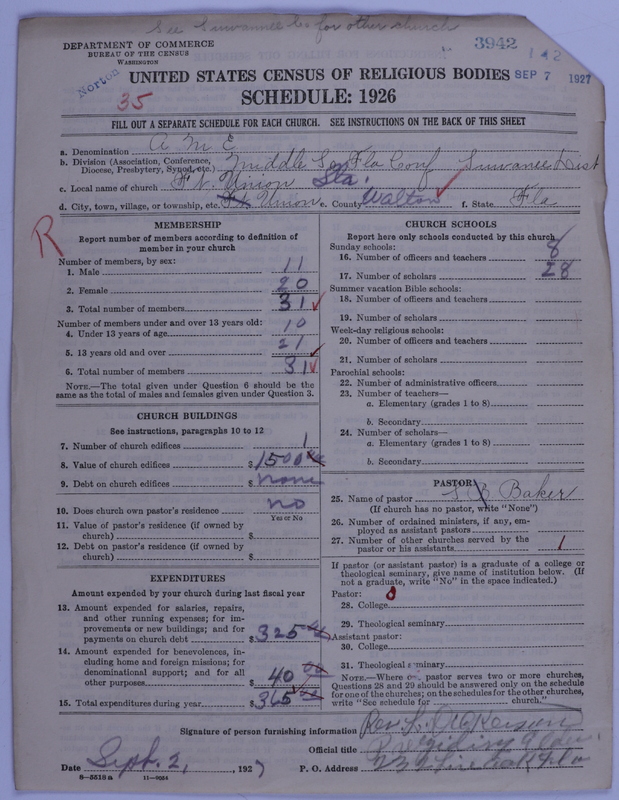 Scan of African Methodist Episcopal Church: 3942