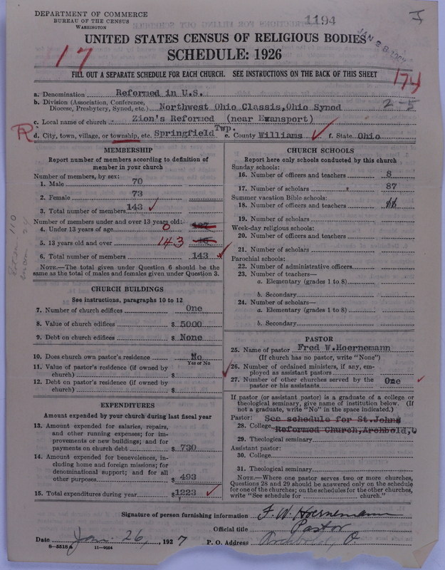 Scan of Reformed Church in the United States: 1194