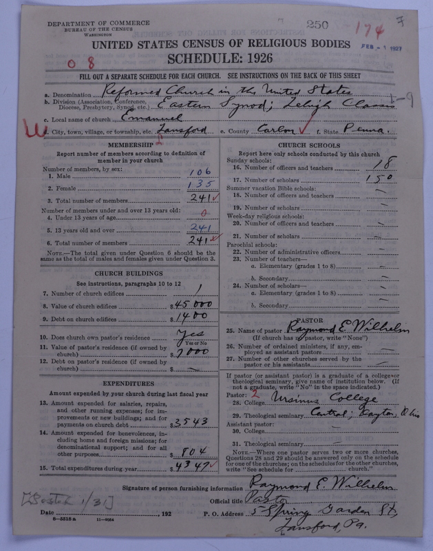 Scan of Reformed Church in the United States: 250