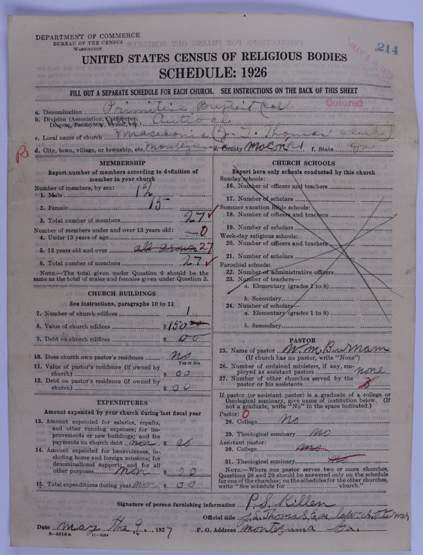 Scan of Colored Primitive Baptists: 214