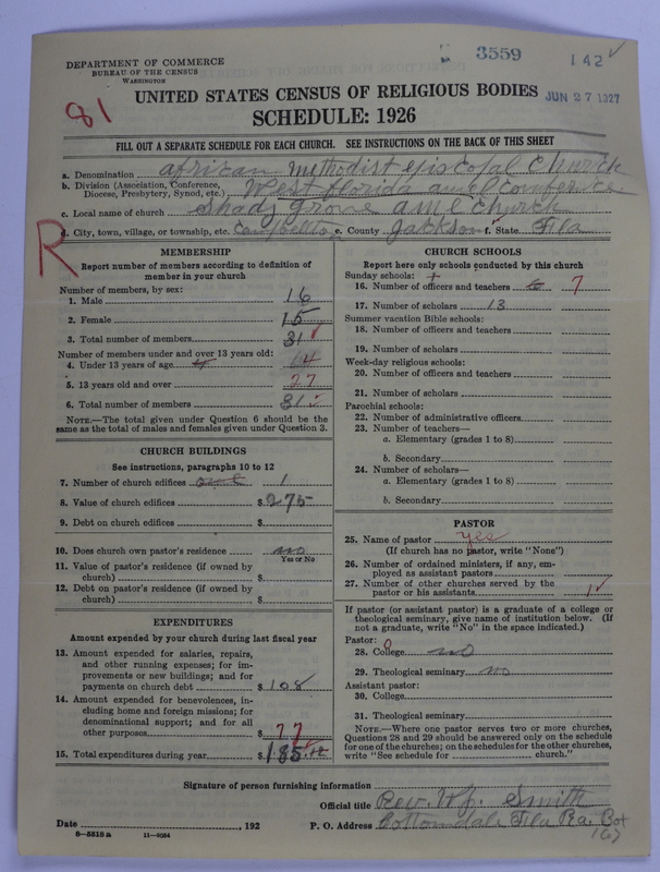 Scan of African Methodist Episcopal Church: 3559