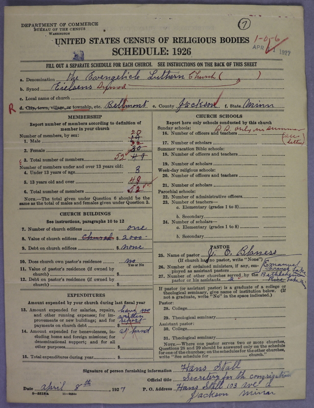 Scan of Evangelical Lutheran Church in America (Eielsen Synod): 7