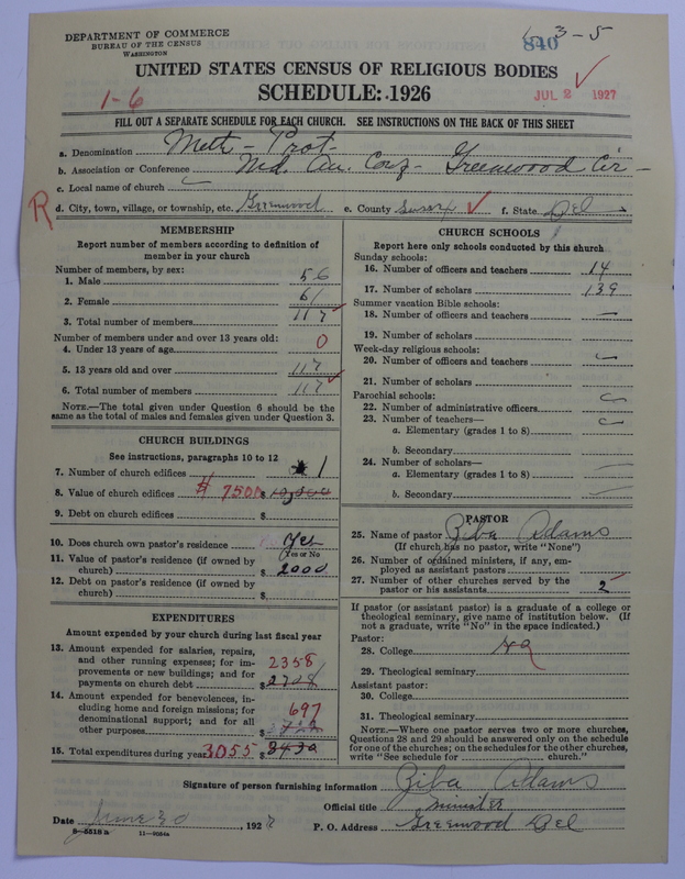 Scan of Methodist Protestant Church: 840