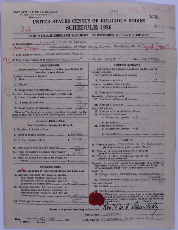 Scan of Reformed Church in America: 299