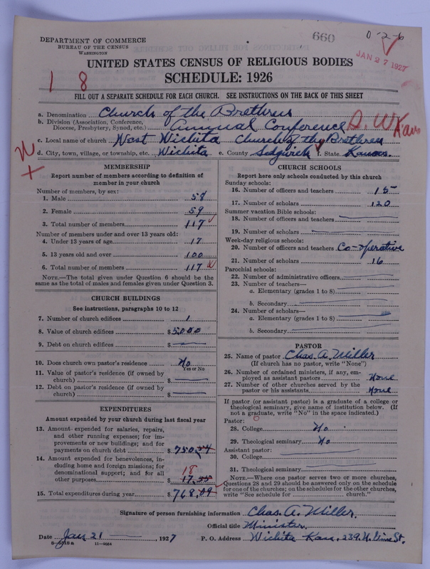 Scan of Church of the Brethren (Conservative Dunkers): 660